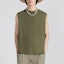 Shop DIOR SS23 Olive Baju Tanpa Lengan Slim Fit Knit Sweater. 383J641A0817-C640