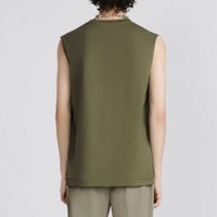 DIOR SS23 Olive Baju Tanpa Lengan Slim Fit Knit Sweater. 383J641A0817-C640 Purchase DIOR SS23 Olive Baju Tanpa Lengan Slim Fit Knit Sweater. 383J641A0817-C640