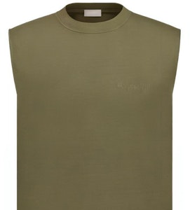 DIOR SS23 橄榄色无袖修身针织毛衣。 383J641A0817-C640 Details for DIOR SS23 橄榄色无袖修身针织毛衣。 383J641A0817-C640