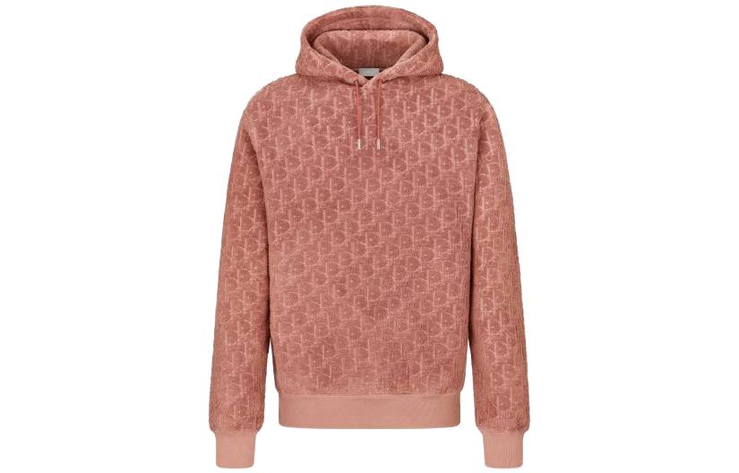 DIOR SS23  Oversized Solid Color Hoodie Sweatshirt Pink. 113J631A0684-C454