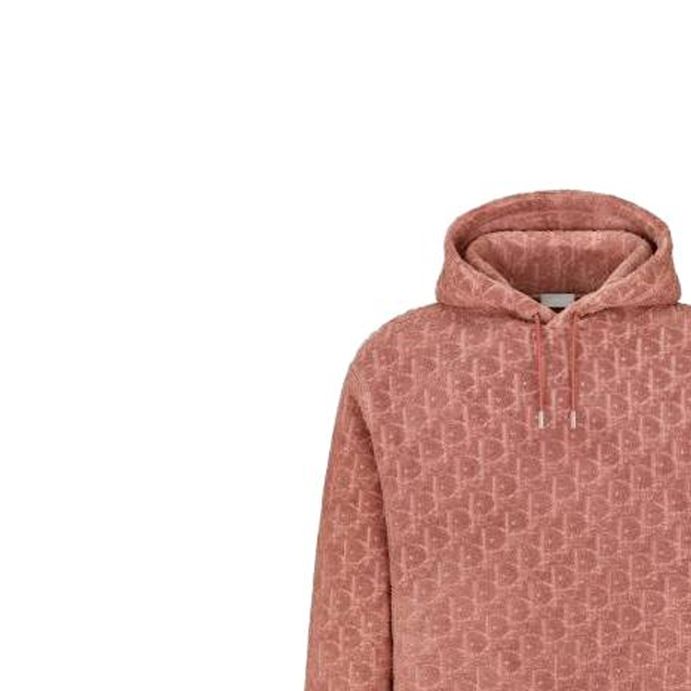 Details for DIOR SS23 寬鬆版純色連帽衫粉紅上衣. 113J631A0684-C454