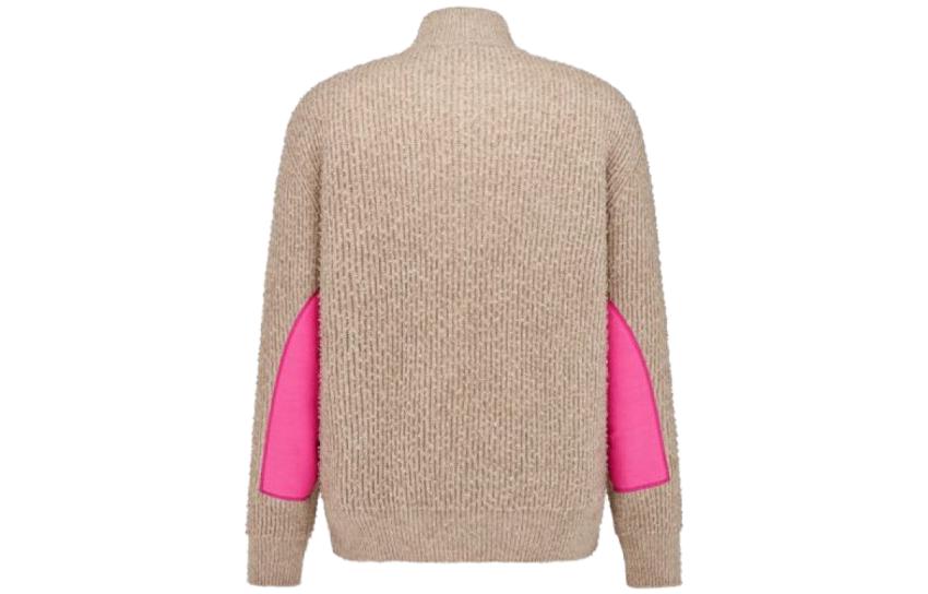 Lookbook DIOR SS23 Sweater Pink Colorblock Turtleneck Zip-Up. 383M640AT547-C184