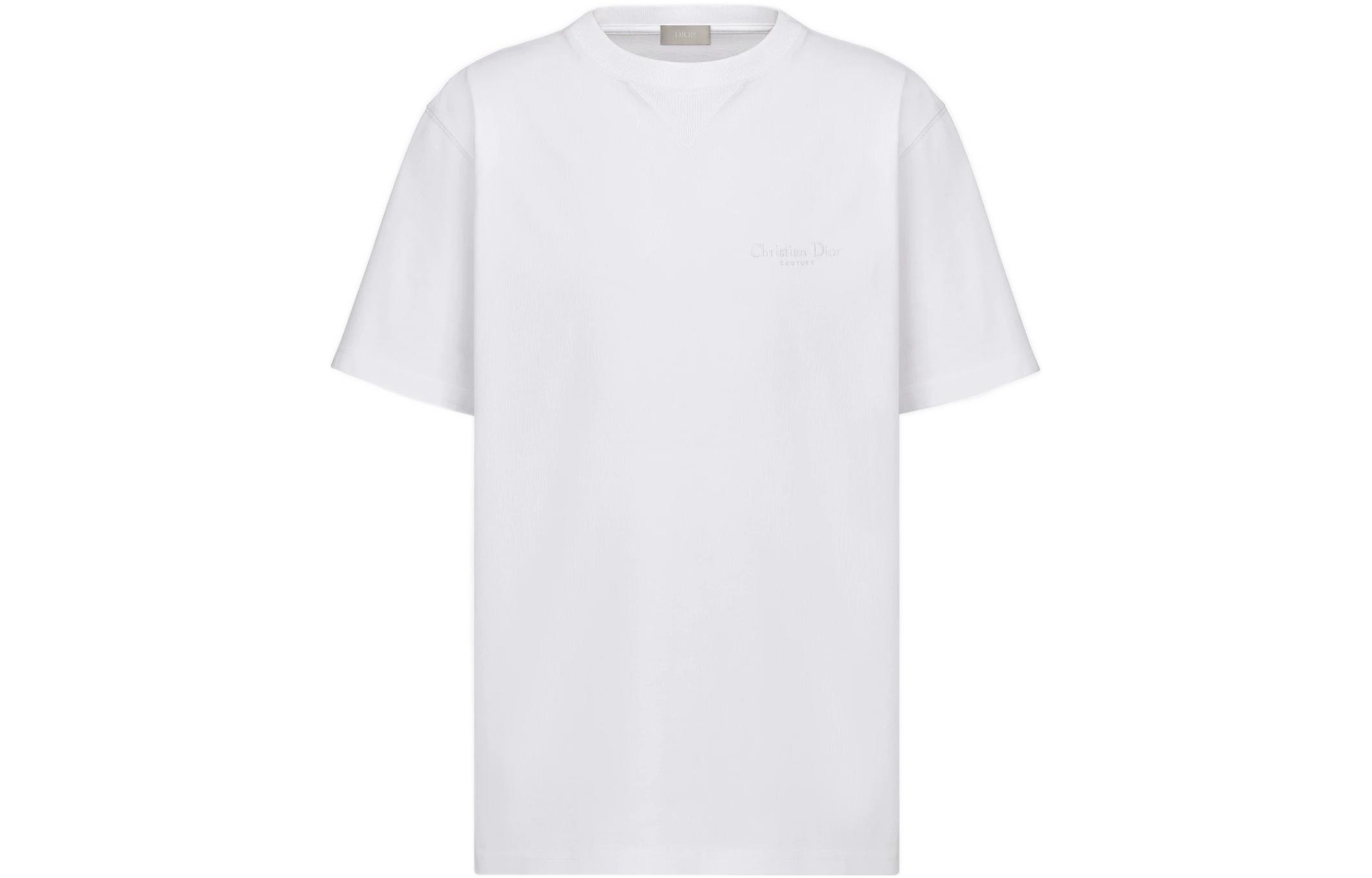 DIOR SS23  Plain White Crewneck Short Sleeve T-Shirt. 313J696B0554-C080 圖 2