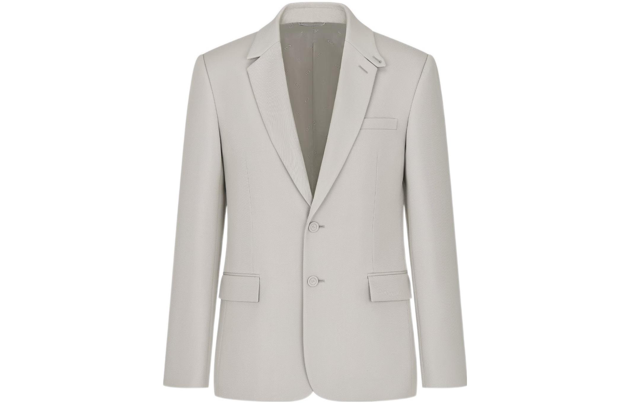 Order DIOR SS23 單排扣灰色西裝外套。 313C201A5180-C800