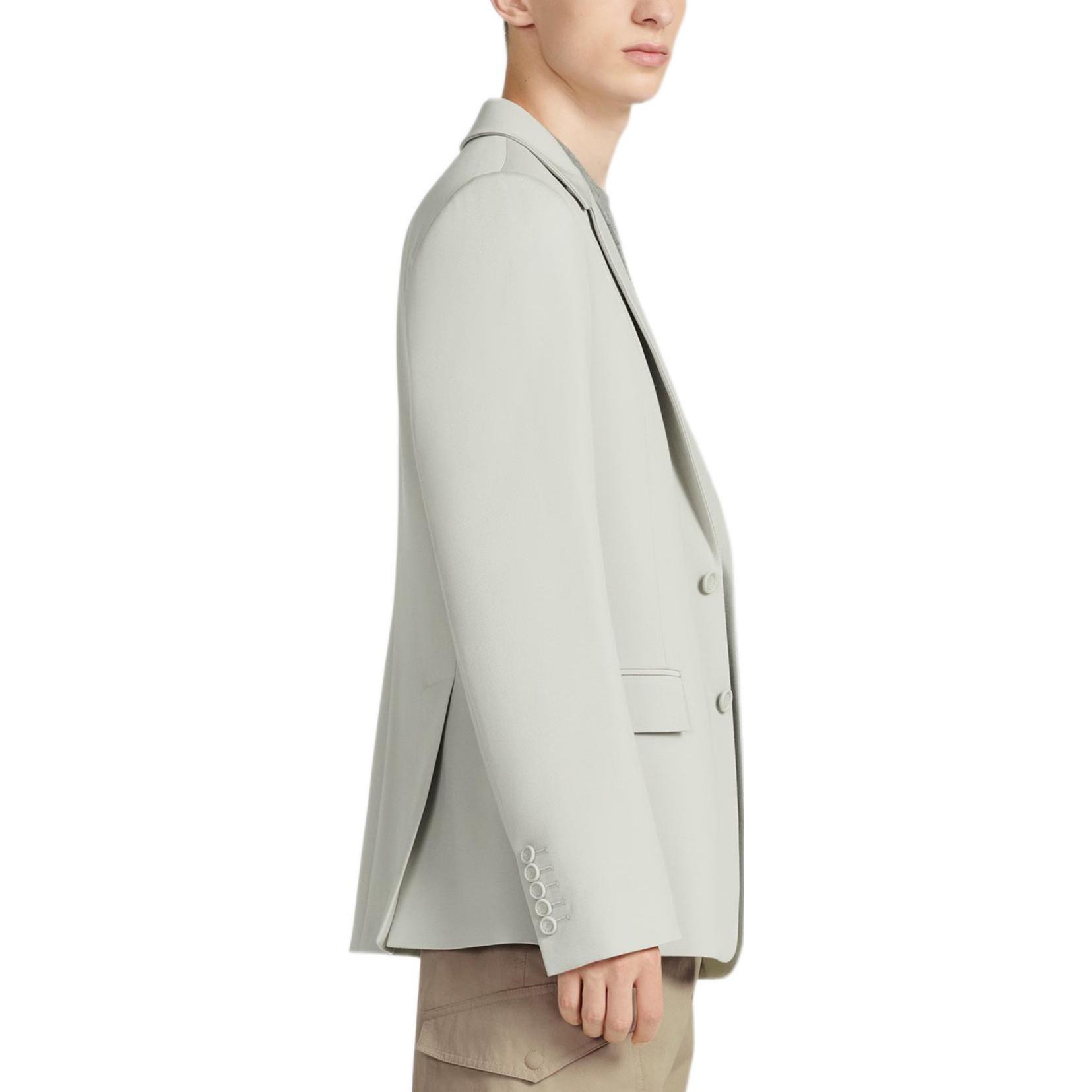 Details for DIOR SS23 單排扣灰色西裝外套。 313C201A5180-C800