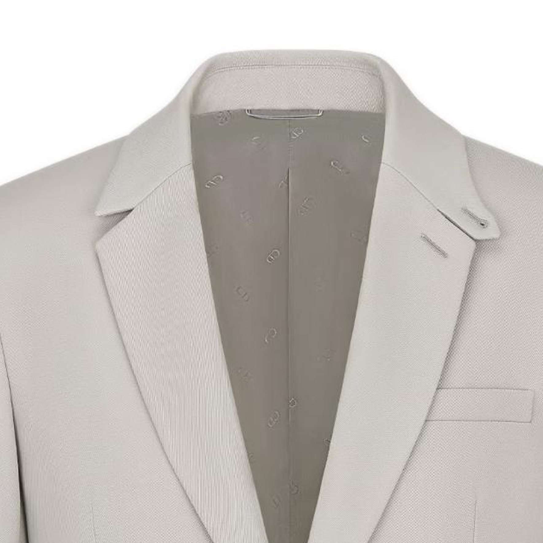 Sizing DIOR SS23 單排扣灰色西裝外套。 313C201A5180-C800