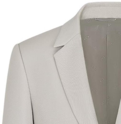 DIOR SS23 單排扣灰色西裝外套。 313C201A5180-C800 Cheap DIOR SS23 單排扣灰色西裝外套。 313C201A5180-C800