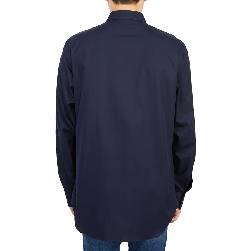 Shop Camisa de Manga Larga DIOR SS23 Azul Oscuro con Logo y Color Sólido. 293C522A1581-588