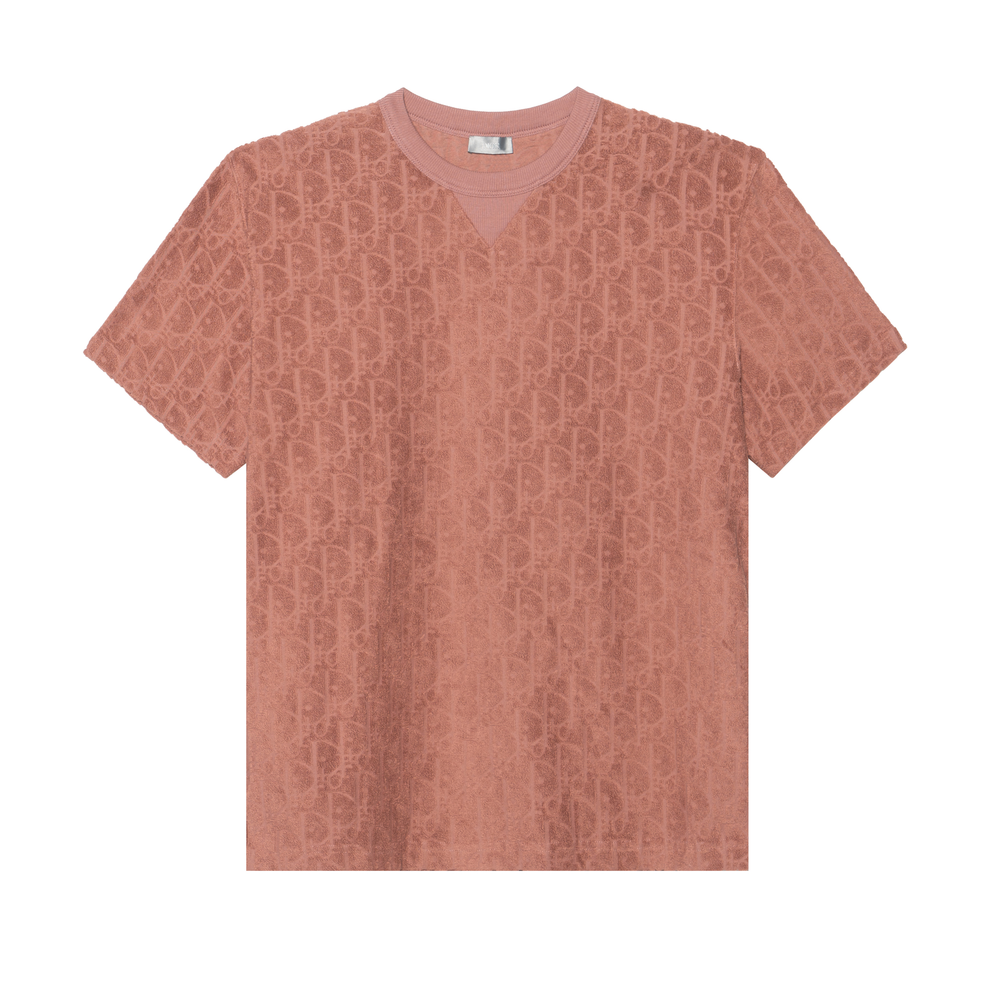 DIOR SS23  Solid Color Pink Crewneck Short Sleeve T-Shirt. 113J692A0614-C454