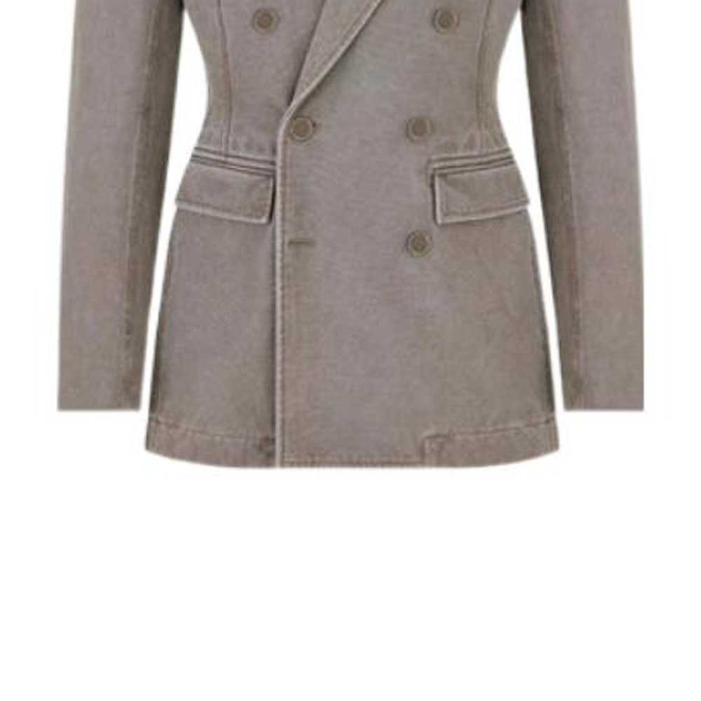 DIOR SS23  Warm Taupe Double-Breasted Canvas Blazer Jacket. 243C279A5641-C730 圖 5