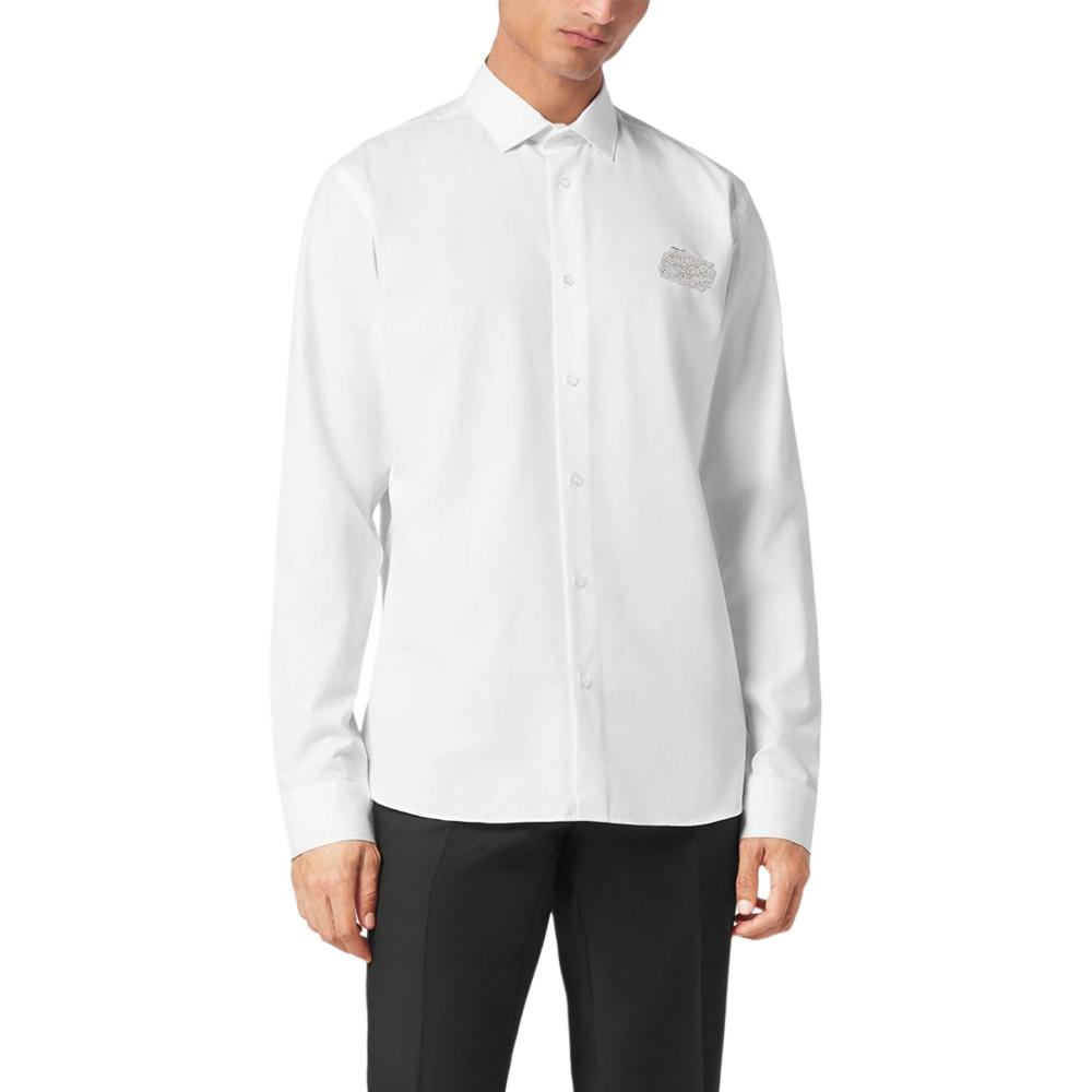 DIOR SS23  White Long Sleeve Loose Fit Shirt with Logo Patch. 313C525A1581-C088 圖 4