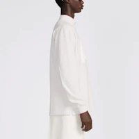 Sizing DIOR SS23 White Lunar New Year Rabbit Embroidered Long Sleeve Tee. 313J645A0554-C081