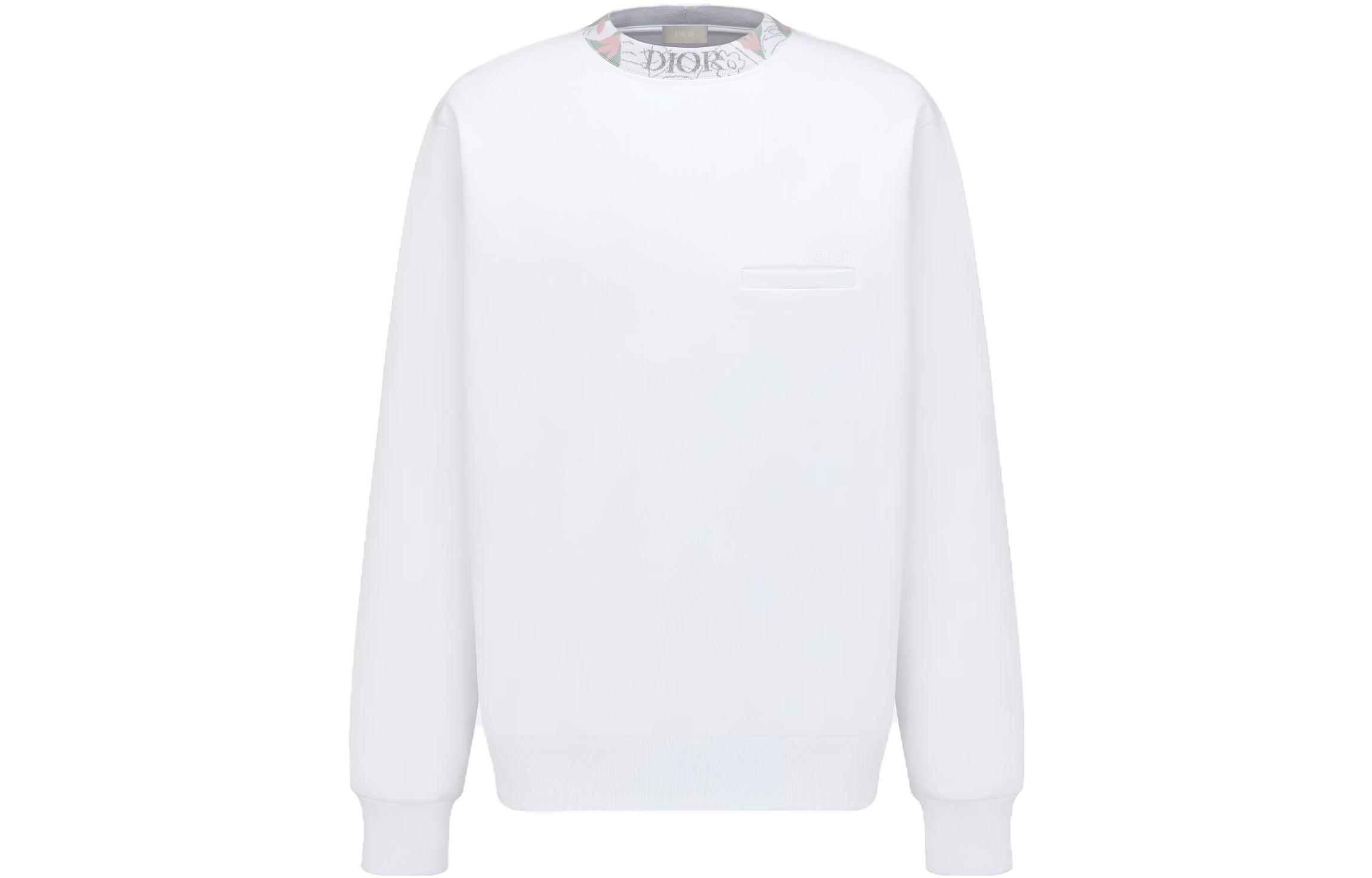 Order DIOR SS23 ホワイトプルオーバースウェットシャツ レタープリントカラー付き. 383J694A0807-C080