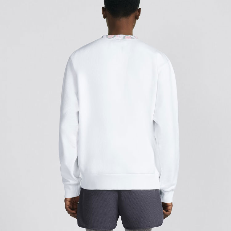 Purchase DIOR SS23 ホワイトプルオーバースウェットシャツ レタープリントカラー付き. 383J694A0807-C080