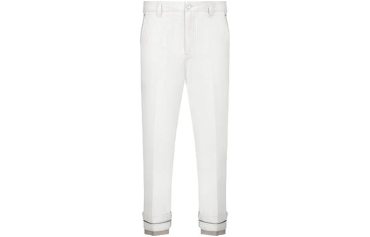DIOR SS23  White Straight-Cut Rolled Hem Casual Pants. 383C167A5641-C088 圖 2