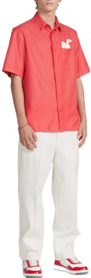 DIOR SS23 白色直筒休闲裤 猴年限定款 313C155A5641-C081 Shop DIOR SS23 白色直筒休闲裤 猴年限定款 313C155A5641-C081