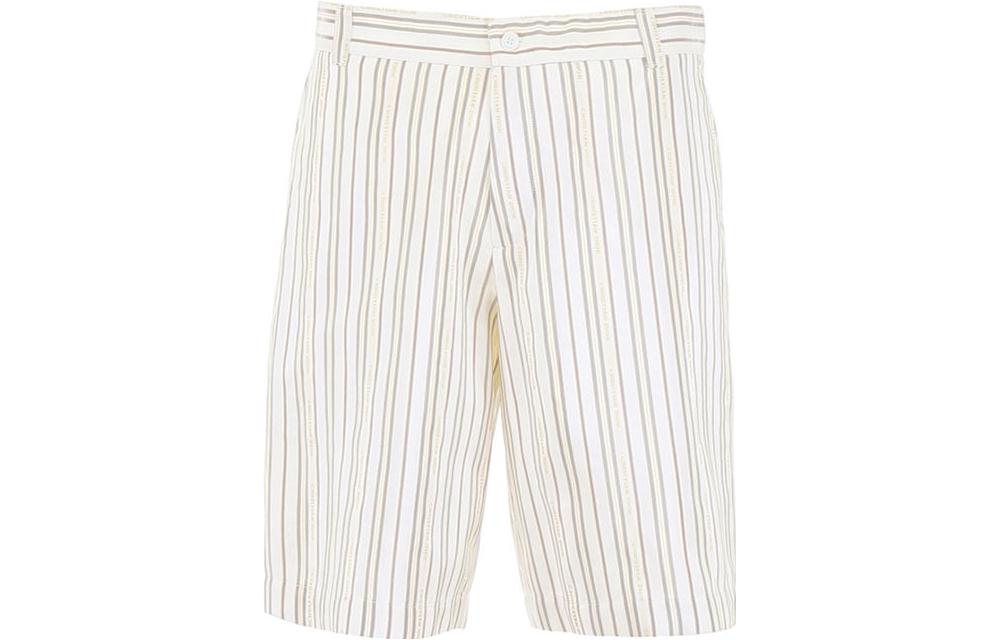 DIOR SS23  White Vertical Striped Printed Straight Shorts. 923C119B457B-083 圖 2
