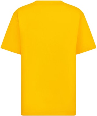 DIOR SS23 Yellow Logo Embroidered Casual Crewneck T-Shirt 943J605A0554-C281 Lookbook DIOR SS23 Yellow Logo Embroidered Casual Crewneck T-Shirt 943J605A0554-C281