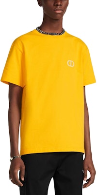 DIOR SS23 Yellow Logo Embroidered Casual Crewneck T-Shirt 943J605A0554-C281 Shop DIOR SS23 Yellow Logo Embroidered Casual Crewneck T-Shirt 943J605A0554-C281