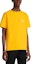 Shop DIOR SS23 Yellow Logo Embroidered Casual Crewneck T-Shirt 943J605A0554-C281