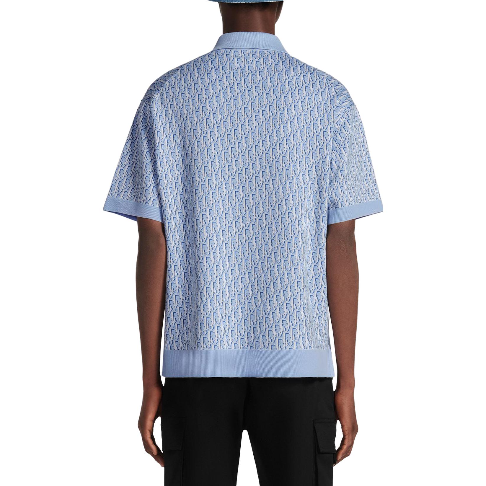 Purchase DIOR SS23 Baju Polo Lengan Pendek Logo Biru 293M832AT396-C580