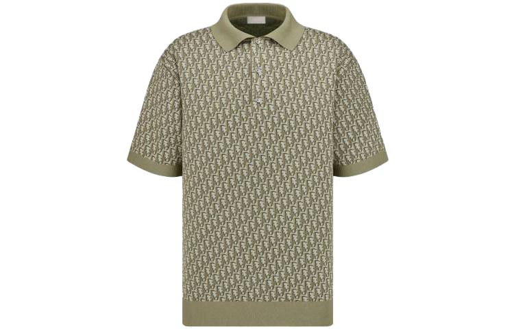 Order Polo Verde Hombre DIOR SS23 con Logo por Completo. 293M832AT396-C686