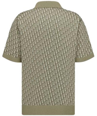 DIOR SS23 All-Over Logo Green Polo Shirt for Men. 293M832AT396-C686 Lookbook DIOR SS23 All-Over Logo Green Polo Shirt for Men. 293M832AT396-C686