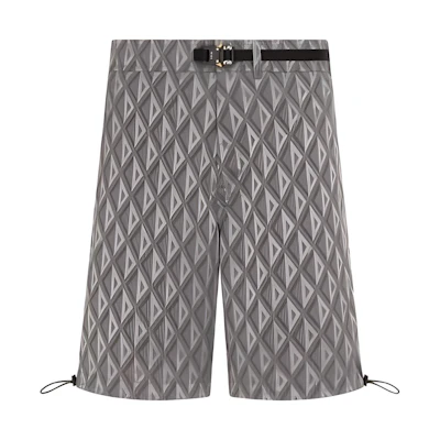 DIOR SS23 All-Over Print Bermuda Shorts Grey . 293C179A5910-C888