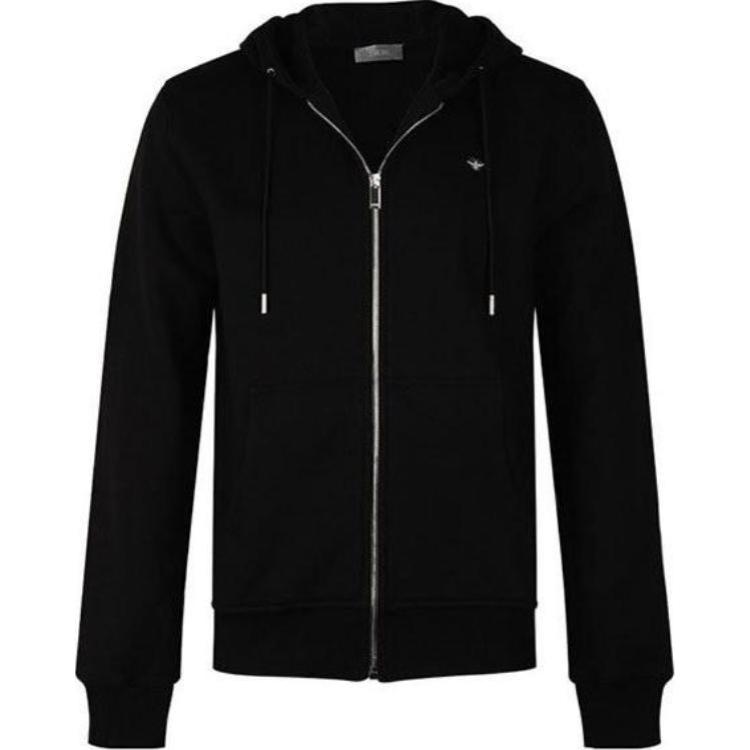 DIOR SS23 Black Embroidered Hooded Jacket Long Sleeve Outerwear 733J220B0531-980