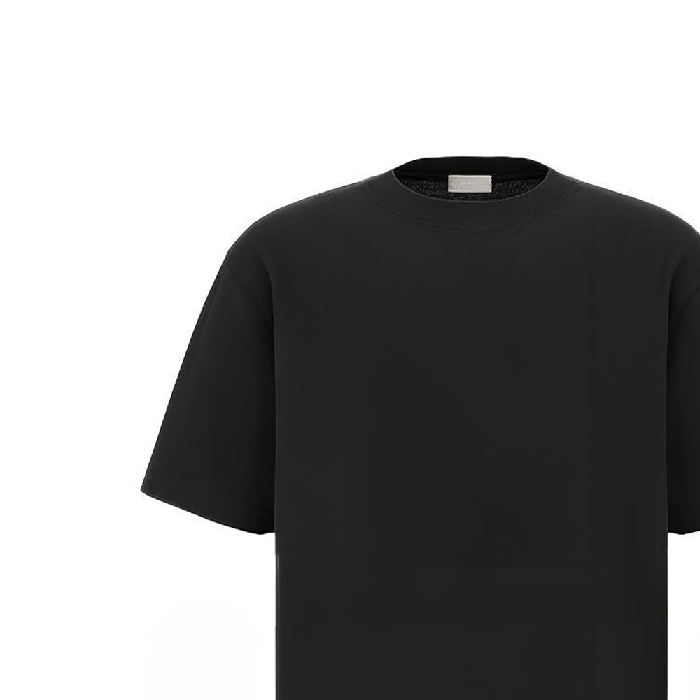 Sizing ディオール SS23 By Erl ブラック 刺繍ロゴ 長袖Tシャツ. 313J643A0753-C980