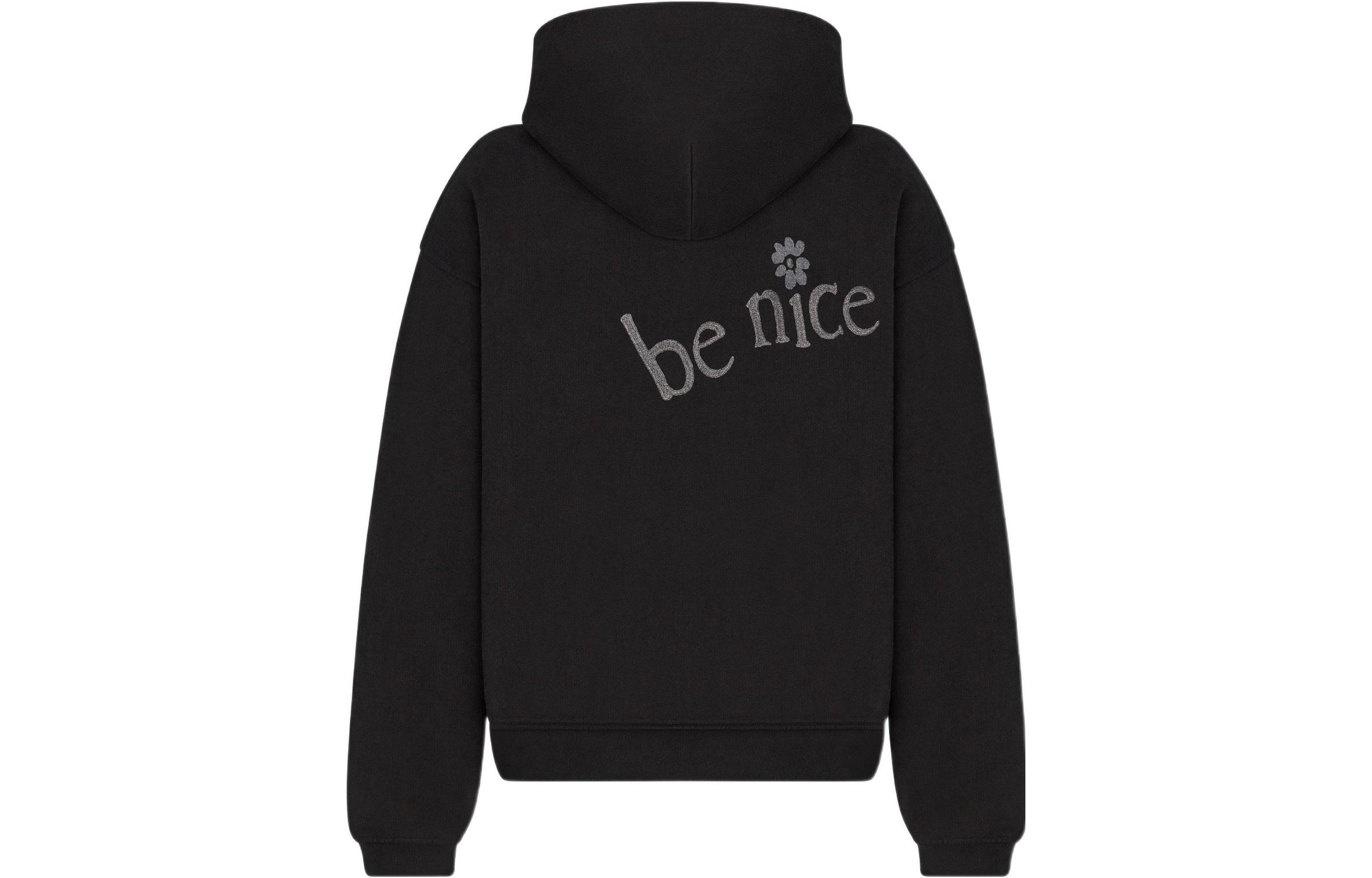 Lookbook ディオール SS23 By Erl ブラックレタープリント フリースフーディー 313J653A0807-C988