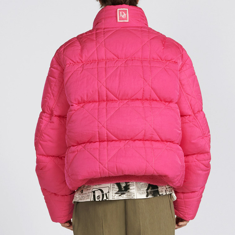 Details for DIOR SS23 By Erl Jaket Puff Pink Kolar Tegak Zip. 313C418A5704-C383