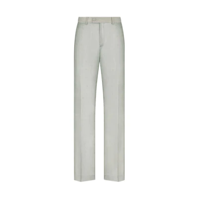 DIOR SS23 By Erl Patchwork Loose Straight Casual Pants Men Grey. 313C106A5758-C878