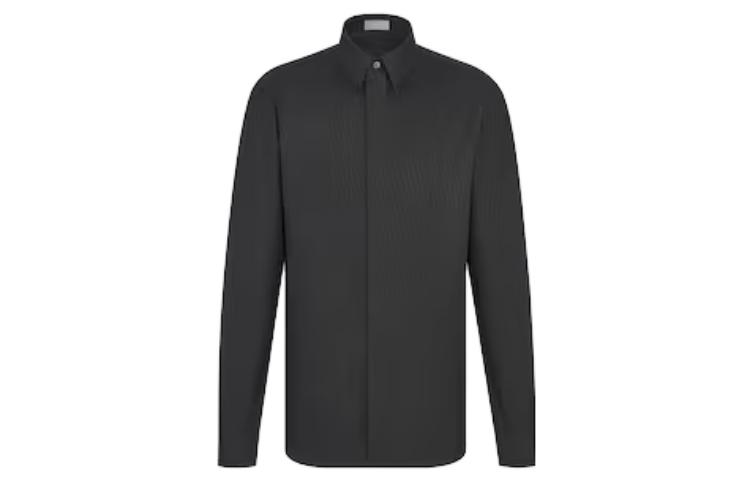 DIOR SS23 Dior Essentials  Black Oblique Print Cotton Shirt. 013C502A4743-C989