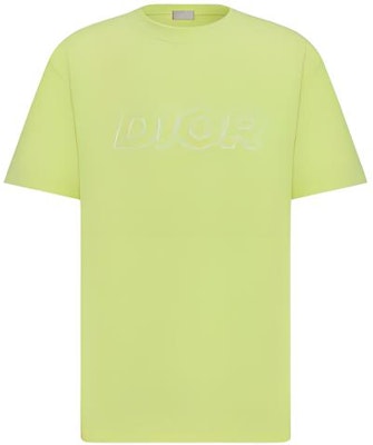 DIOR SS23 Embroidered Logo Yellow Crewneck Casual T-Shirt for Men. 393J696E0847-C680 Buy DIOR SS23 Embroidered Logo Yellow Crewneck Casual T-Shirt for Men. 393J696E0847-C680