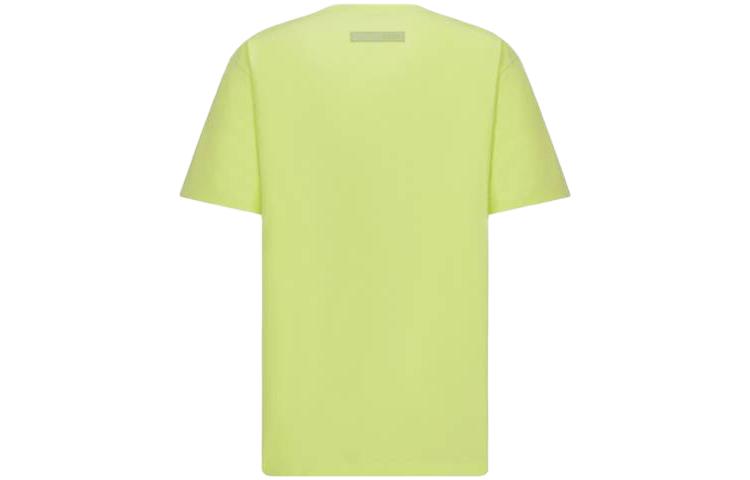 Lookbook DIOR SS23 Embroidered Logo Yellow Crewneck Casual T-Shirt for Men. 393J696E0847-C680
