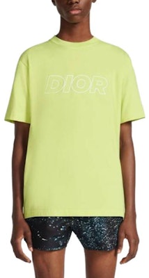 DIOR SS23 Embroidered Logo Yellow Crewneck Casual T-Shirt for Men. 393J696E0847-C680 Shop DIOR SS23 Embroidered Logo Yellow Crewneck Casual T-Shirt for Men. 393J696E0847-C680