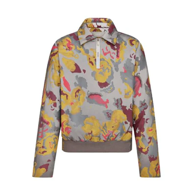 DIOR SS23 Floral Half-Zip Pullover Sweatshirt Men 383C411A5783C882