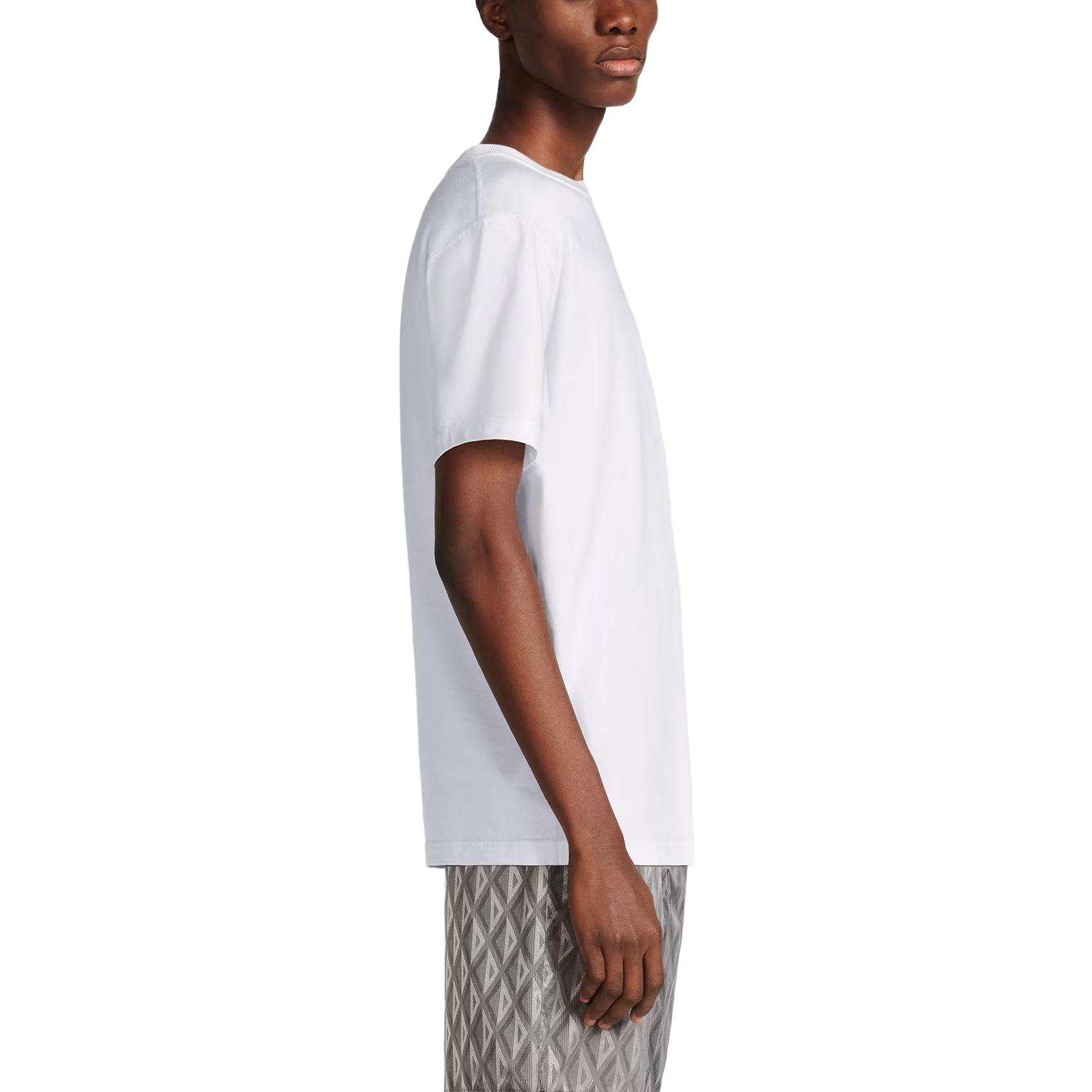 DIOR SS23 Geometric Pattern Crewneck Casual Short Sleeve T-Shirt White () 393J696H0677-C088 圖 6