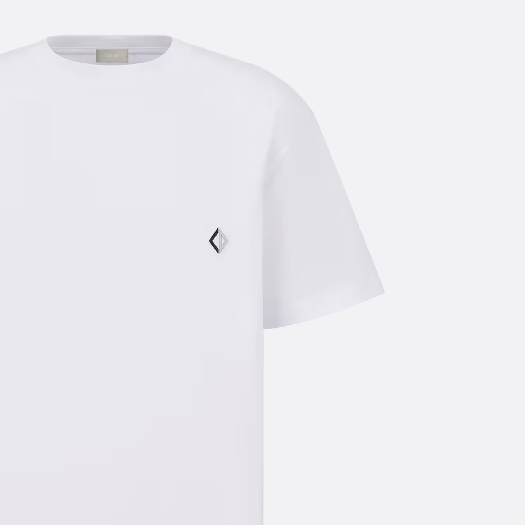 DIOR SS23 Geometric Pattern Crewneck Casual Short Sleeve T-Shirt White () 393J696H0677-C088 圖 7