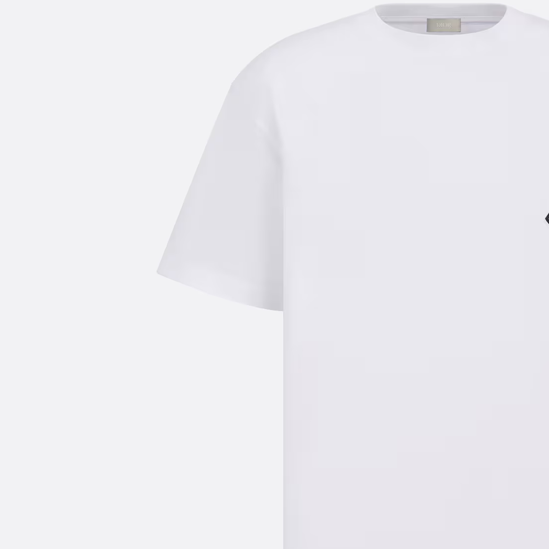 DIOR SS23 Geometric Pattern Crewneck Casual Short Sleeve T-Shirt White () 393J696H0677-C088 圖 8