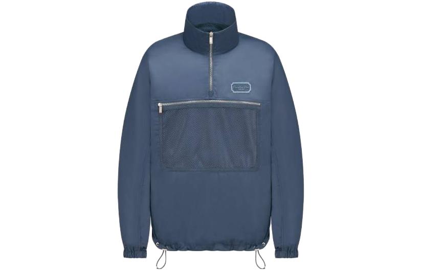 DIOR SS23 Gradient Stand Collar Half-Zip Jacket  Blue 383C412A5768-C585