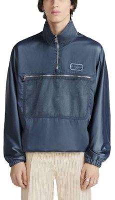 Dior SS23 Gradient Jaket Kolar Berdiri Half-Zip Biru 383C412A5768-C585 Shop Dior SS23 Gradient Jaket Kolar Berdiri Half-Zip Biru 383C412A5768-C585