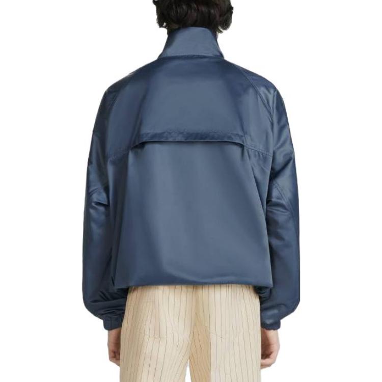 Purchase Dior SS23 Gradient Jaket Kolar Berdiri Half-Zip Biru 383C412A5768-C585