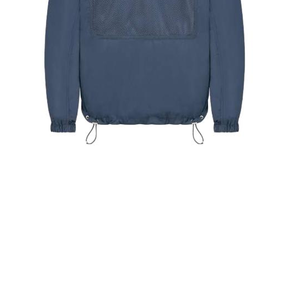 Sizing Dior SS23 Gradient Jaket Kolar Berdiri Half-Zip Biru 383C412A5768-C585