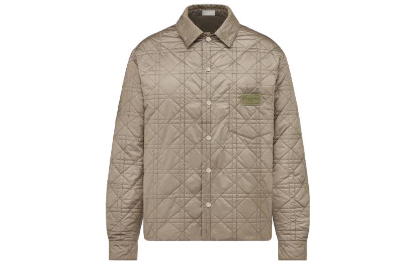 DIOR SS23 Khaki Solid Color Single-Breasted Long Sleeve Jacket 313C509BA767-C120