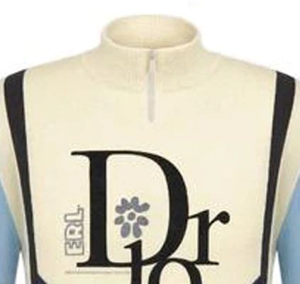 DIOR SS23 Logo 提花對比拉鍊高領毛衣 藍白 男款 313M630AT506-C580 Shop DIOR SS23 Logo 提花對比拉鍊高領毛衣 藍白 男款 313M630AT506-C580