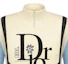 Shop DIOR SS23 Logo 提花對比拉鍊高領毛衣 藍白 男款 313M630AT506-C580