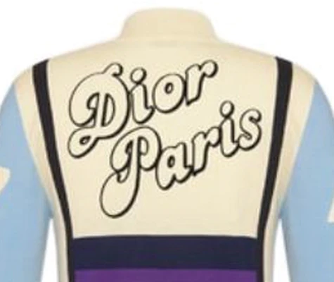 DIOR SS23 Logo 提花對比拉鍊高領毛衣 藍白 男款 313M630AT506-C580 Sizing DIOR SS23 Logo 提花對比拉鍊高領毛衣 藍白 男款 313M630AT506-C580