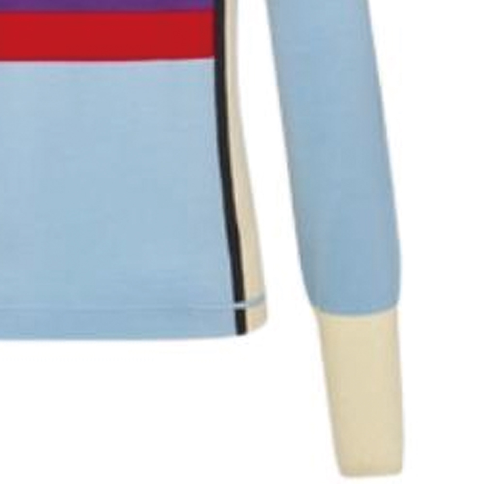 Cheap DIOR SS23 Logo 提花對比拉鍊高領毛衣 藍白 男款 313M630AT506-C580